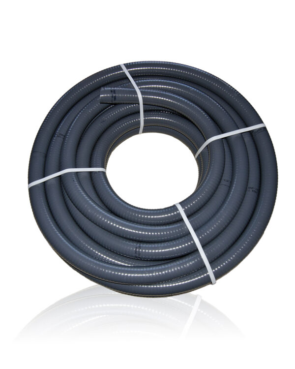 Flexibler PVC Druckschlauch Ø 50mm PVC Flexschlauch Klebeschlauch Flexrohr AD 50mm unterirdisch verlegbar für Pool Teich Schwimmbad